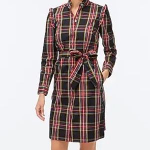 J. Crew Plaid Holiday Dress